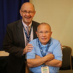 CoSIDA owes much to the legend Dave Woehlhueter, pictured with Executive Director Doug Vance.